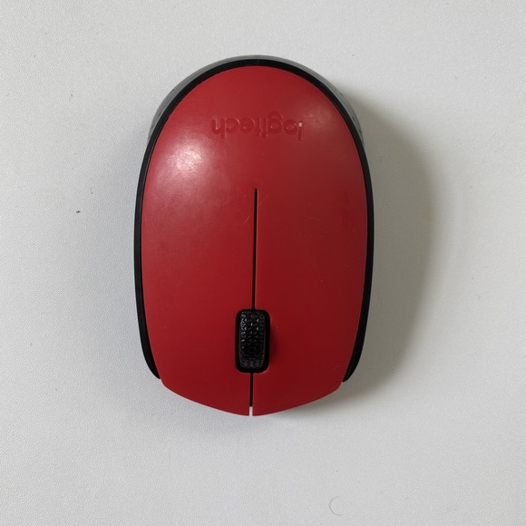 Logitech -  M170 Wireless Mouse For PcMac,2.4 Ghz With USB Mini Receiver - Red - Picture 3 of 6